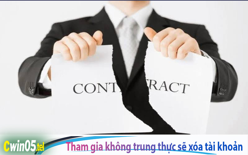 Nếu như bạn tham gia nhưng không trung thực sẽ bị xoá tài khoản