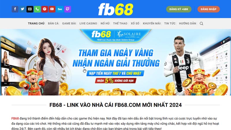 Giới thiệu khái lược về nhà cái FB68